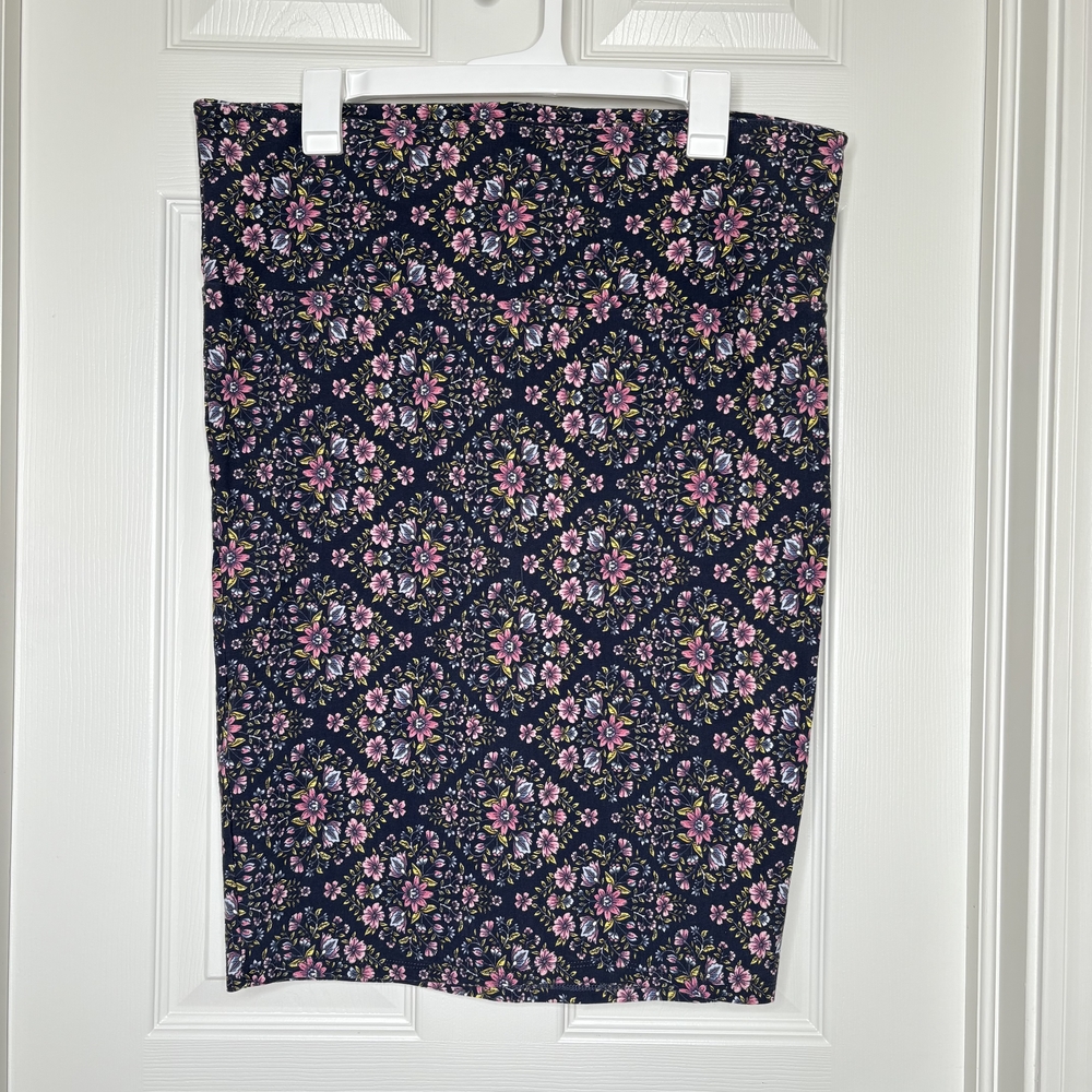 Torrid Floral Print Pencil Skirt Plus Size 1X